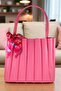 Pleated Strap Shoulder Bag, Accordion Bag, Ribbon, Pleated Shoulder Bag. - 2