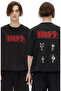 Kiss Group Back Printed T-shirt, Unisex Rock Metal Themed T-Shirt