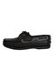 Black Summer Leather Men's Shoes - 6