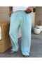Linen Look Ayrobin Draped Bottom Sweatpants - 2
