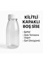 6Pcs 230ml Detox Juices Smoothies Diet Athlete's Drink Pet Bottle Lock Cap Bottle 250