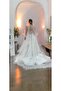 Long 3 Mt Length 1.5 Mt Most Dense Rose Embroidered Bridal Veil - 6