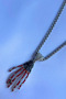 Skeleton Hand Handcrafted Stainless Steel Chain Men's Necklace - 3
