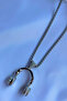 Earphone Handcrafted Stainless Steel Chain Men Necklace - 6
