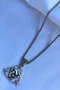 Moon Star Handcrafted Stainless Steel Chain Men's Necklace - 6