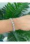 Silver Color Zircon Stone Women's Bracelet - 3