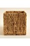 Wicker Lid Square Deep Saddle S 25X25 cm Natural - 3