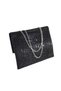 The Envelope Is Model Thin. Black Evening Dress Bag. Evening Dress Bag with Stones. Women's Evening Dress Bag. Wedding Hand Evening Dress Bag Black - 6