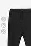 100% Cotton 2-Piece Single Jersey Compact Combed Cotton Fabric Women's Pajama Bottoms Comfortable Fit with Pockets Drawstring Anti-Sweat Breathable Black - Navy - 4