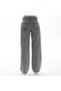 Women's Super High Waist Smoked Snow Palazzo Wide Leg Jeans - 3