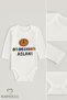 Grandfather's Lion Written Long Sleeve Baby Bodysuit 100% Cotton Snap Body Newborn Baby Bodysuit 0-24 Months - 6