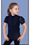Girl's Lace Front Buttoned School T-Shirt - 2