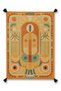 Nora Art Beige Themed Abstract Patterned Tasseled Woven Base Carpet Noraart47Beige