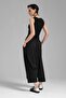 Women's Satin Fabric Detailed Waist Elastic Design Shalwar - 7