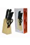 Knife Set With Stand GA24313 7 Pcs Premium Stainless Steel Kitchen Knives for Precision - 3