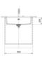 MRG 110-72 Bianco Granit Eviye - 4