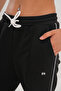 Women's Black Full Zipper Stripe Tracksuit Set – Comfortable and Stylish Sport Style - 7