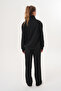 Women's Black Full Zipper Stripe Tracksuit Set – Comfortable and Stylish Sport Style - 4