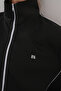 Women's Black Full Zipper Stripe Tracksuit Set – Comfortable and Stylish Sport Style - 6
