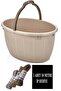 Balcony Basket 14.5 Lt Oval + 1 Piece of 10 Meter Rope as a Gift Size = 41.5*29*19.5 cm Grocery Basket - 6