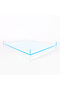 Clear Blue Rectangular Acrylic Serving Tray - Size 50 X 36 X 6 Cm - Weight 1.75 Kg
