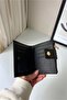 Ela Medium Size Detachable Card Holder Detailed Faux Leather Wallet - 5