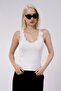 White Lace Basic Women's Undershirt Sh251 - 3