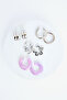 Olga Silver Color Earring Set
