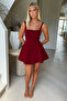 Square Neck Woven Dress Jt9002 - 4