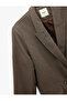 Double Pocket Long Sleeve Double Breasted Blazer Jacket - 5