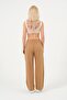 Women's Linen Wide Leg Elastic Waist Trousers - 6