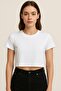 Women's 4 Pack Oversize Crop T-Shirt 100% Cotton Crew Neck T-Shirt - 4