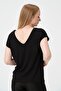 Women's Back V Neck T-shirt V Neck T-Shirt - 6