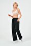 Women's Linen Wide Leg Elastic Waist Trousers