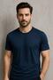 Men's 100% Cotton Slim Fit Sports T-Shirt Basic Crew Neck Short Sleeve T-Shirt - 4