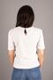 Women's Watermelon Sleeve White Blouse - 3