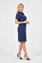 Women's Polo Neck Short Sleeve Dress - 3