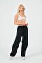Women's Linen Wide Leg Elastic Waist Trousers - 3