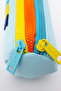01109 Ice Blue Three Eyes Colorful Zipper Waterproof Bondit Fabric Plush Printed Pencil Case Pen Holder - 7