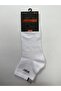 5 Pack Washed White Cotton Half Socks - 2