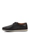 Black Genuine Leather Men's Casual Shoes - 2