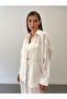 Elastic Waist Modal White Shirt and Trousers Suit - 5