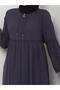 Casual Hajj and Umrah Ferace with Drawstring Sleeves and Waist and Stone Detail - 2