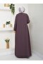 Plus Size Full Length Mother's Dress with Cape - 7