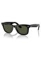 نظارات شمسية Wayfarer كلاسيكية للجنسين Rb 2140 901 50-22، إطار أسود مستطيل من خلات