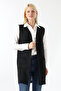 Women's Black Seasonal Knitwear Vest - 4