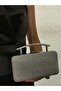 Women's Evening Big Platinum Shiny Chain Wedding Night Party Bag