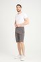 Men's Shorts Smoked Minimal Print Detailed Hidden Zipper Pocket Regular Fit - 3