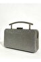 Women's Evening Big Platinum Shiny Chain Wedding Night Party Bag - 6
