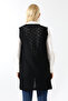 Women's Black Seasonal Knitwear Vest - 8